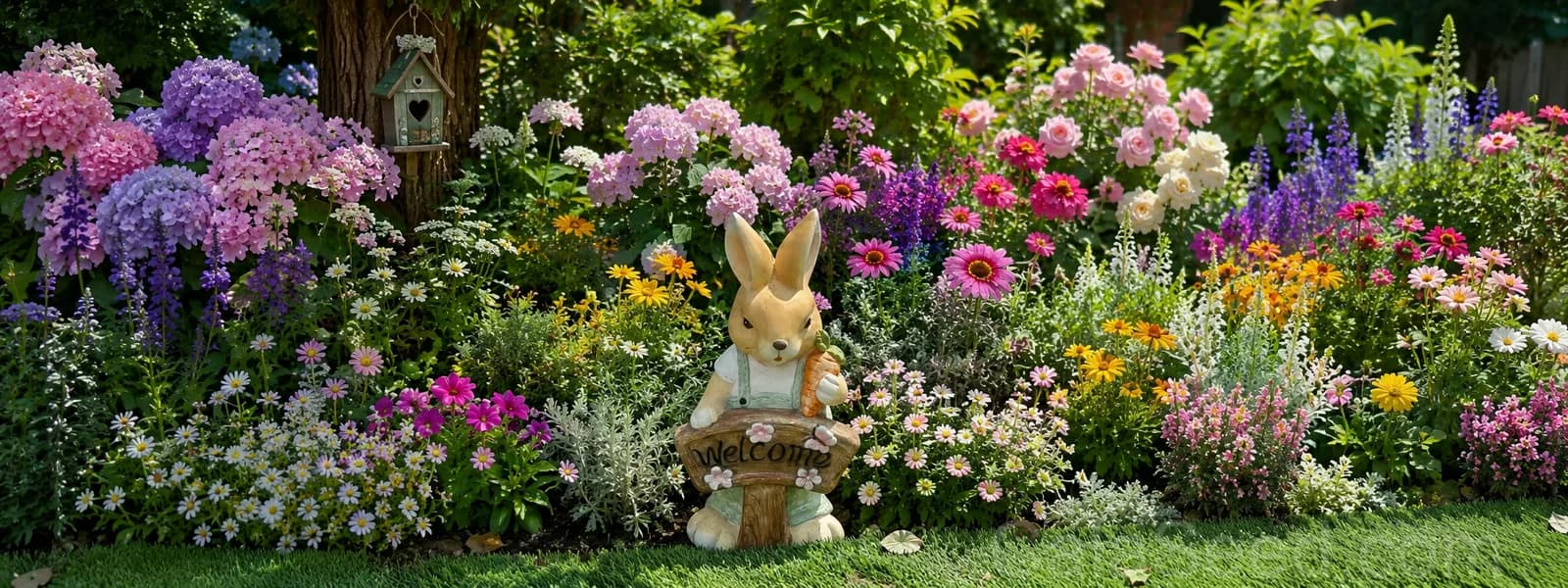 A colorful garden grown from carefully selected seeds