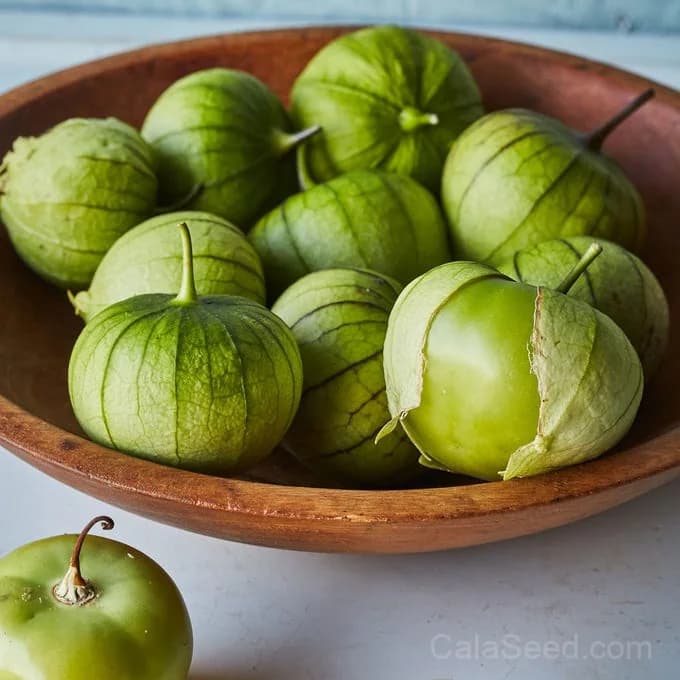 Tomatillo 'Green Organic' Seeds — Tangy Salsa Verde Fruit - Main