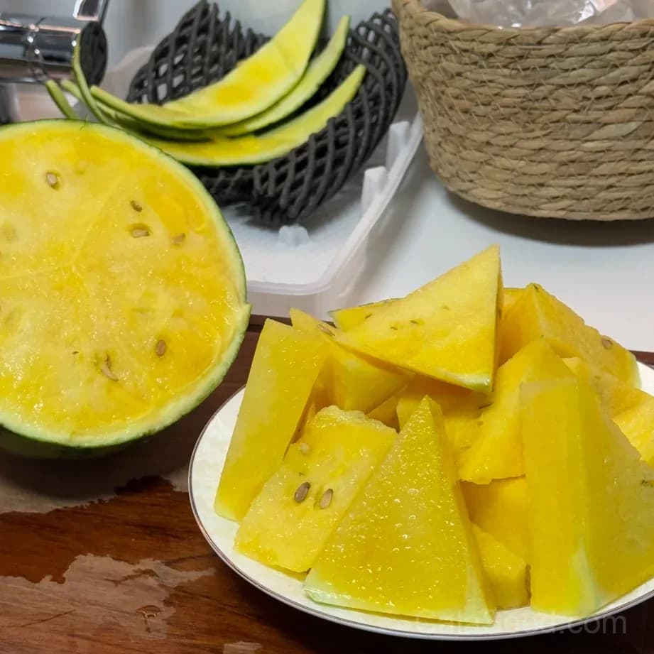 Green Rind Yellow Flesh Watermelon Seeds – Sweet, Juicy, High Germination & Easy to Grow - View 2